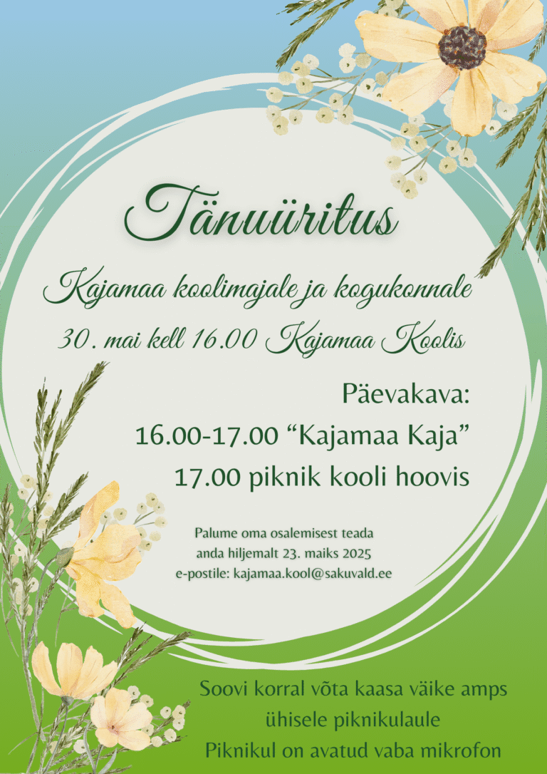 Tänuürituse plakat