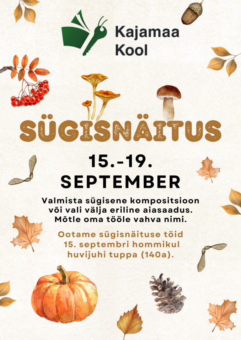 sügisnäituse plakat