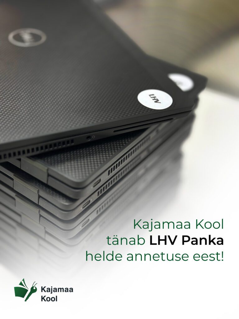 Kajamaa kool tänab LHV Panka helde annetuse eest